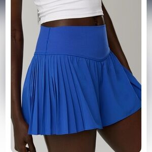 Aerie Blue Pleated Athletic Skirt